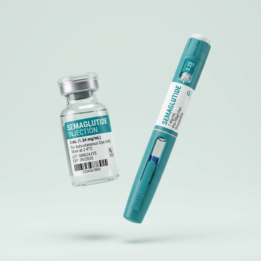 Weight loss medication vial and injector pen